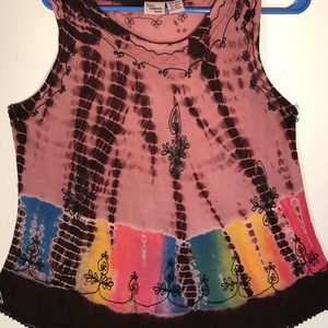 India Tropical Fashion Boho Top Free Size